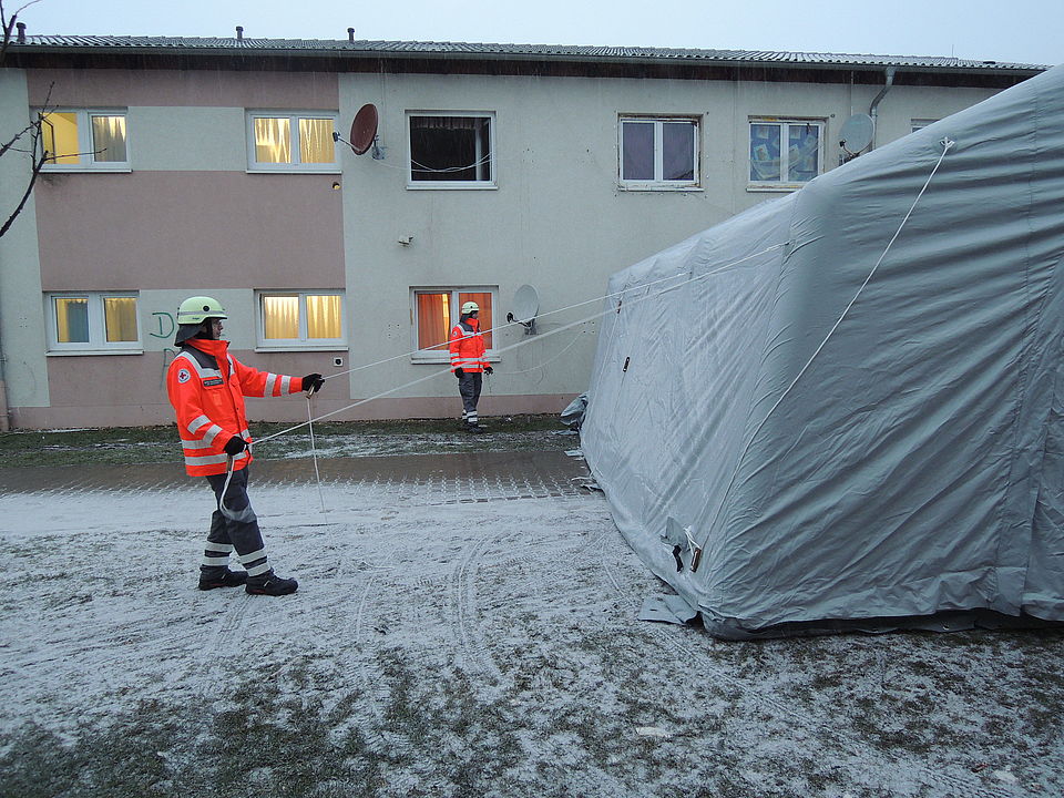 Einsatz Flüchtlingsheim